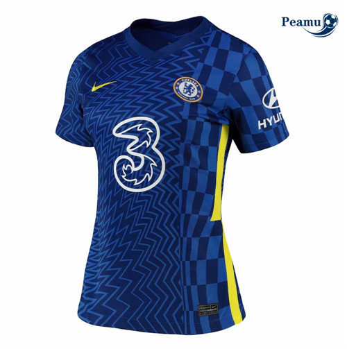 Camisola Futebol Chelsea Mulher Principal Equipamento 2021-2022