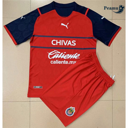 Camisola Futebol Chivas Regal Crianças Vermelho 2021-2022