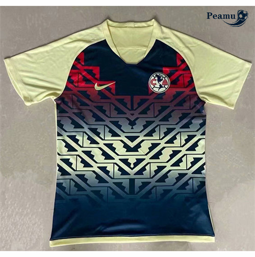 Camisola Futebol CF America training Amarelo/Azul Marinho 2021-2022