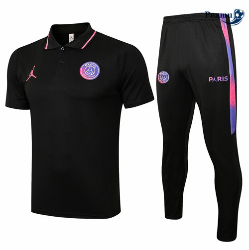 Kit Camisola Entrainement polo Jordan PSG + Pantalon Preto 2021-2022