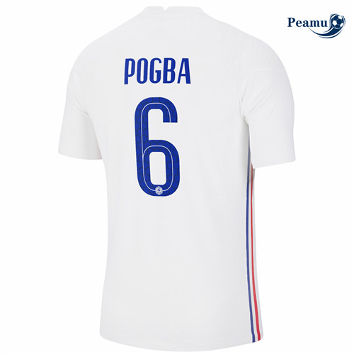 Camisola Futebol França Alternativa Equipamento Pogba 6 Euro 2020