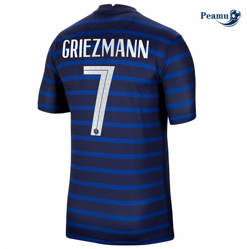 Camisola Futebol França Principal Equipamento Griezmann 7 Euro 2020