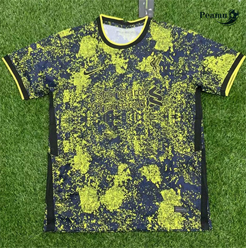 Camisola Futebol Liverpool Preto-Amarelo 2021-2022