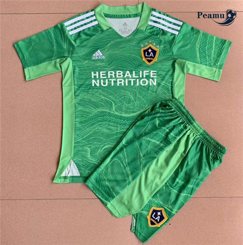 Camisola Futebol Galaxy Crianças Gardien De But Vert 2021-2022