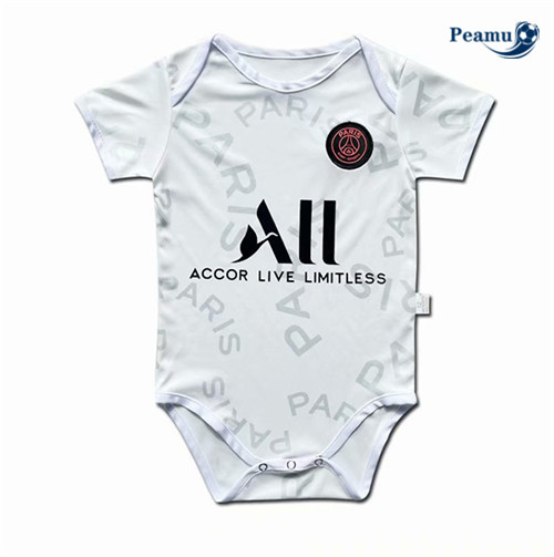 Camisola Futebol PSG baby Branco 2021-2022