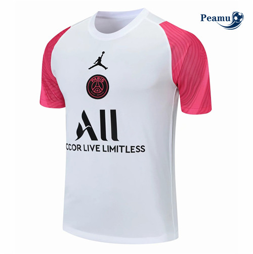 Camisola Futebol Paris PSG training Rosa/Branco 2021-2022