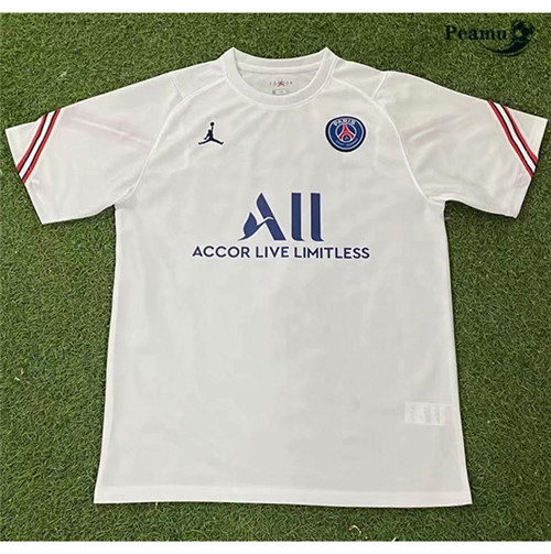 Camisola Futebol PSG Paris Jordan training Branco 2021-2022