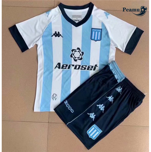 Camisola Futebol Racing Club Crianças Principal Equipamento 2021-2022