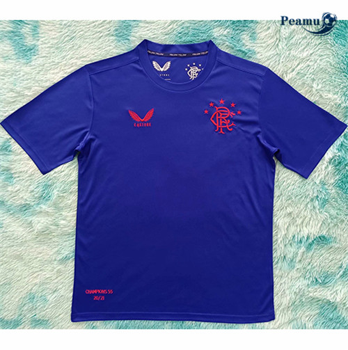 Camisola Futebol Rangers training Azul 2021-2022