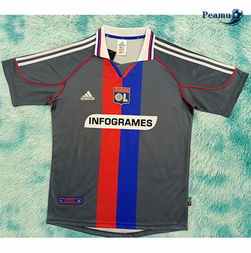 Camisola Futebol Retro Lyon Alternativa Equipamento 2000-01