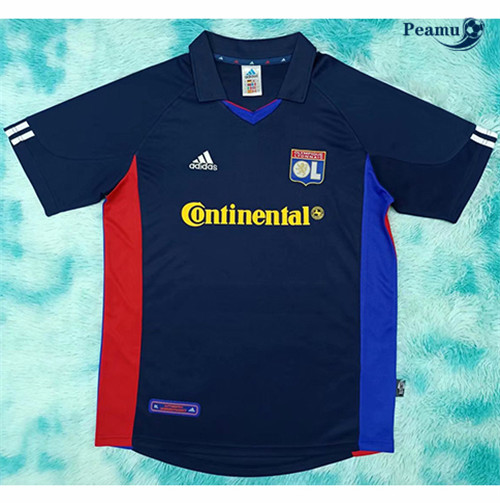 Camisola Futebol Retro Lyon Alternativa Equipamento 2001-02