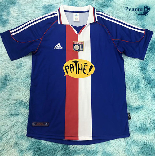 Camisola Futebol Retro Lyon Principal Equipamento 2000-01