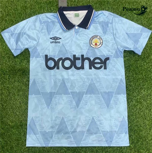 Camisola Futebol Retro Manchester City Principal Equipamento 1989