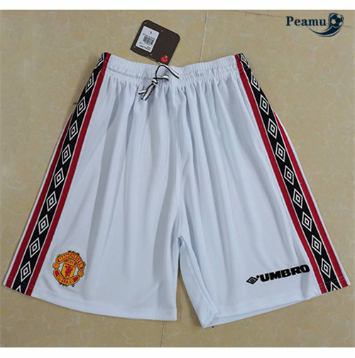 Camisola Futebol Retro Manchester United Calcoes Branco