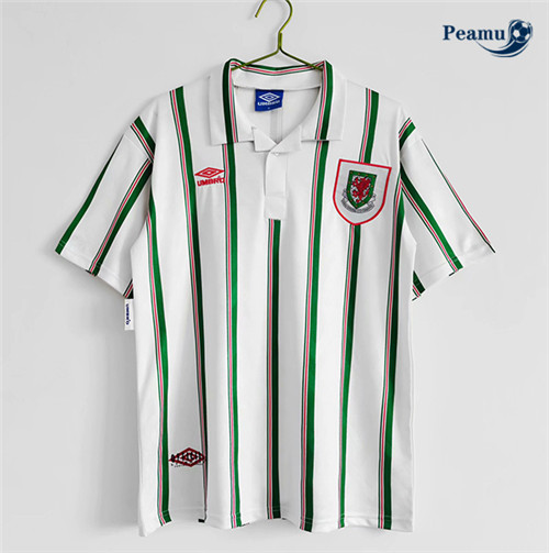 Camisola Futebol Retro Wales Alternativa Equipamento 1993-95