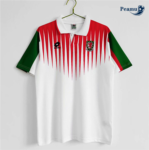 Camisola Futebol Retro Wales Alternativa Equipamento 1996-98