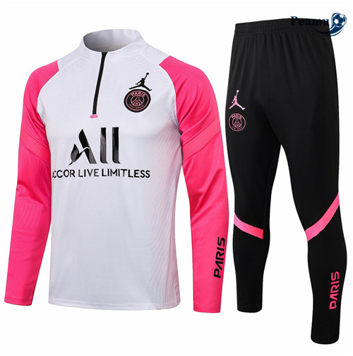 Fato de Treino PSG Jordan Branco/Preto 2021-2022