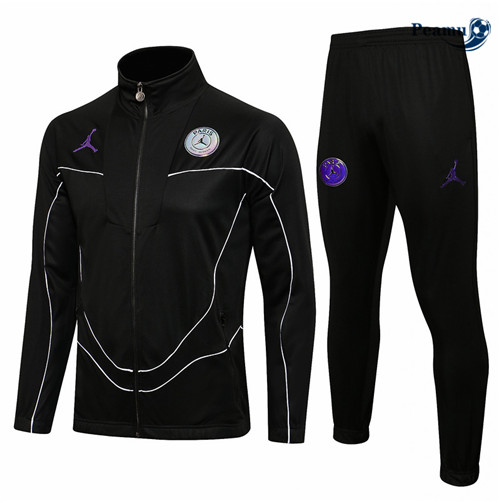 Casaco de Fato de Treino Jordan PSG Preto Gola alta 2021-2022