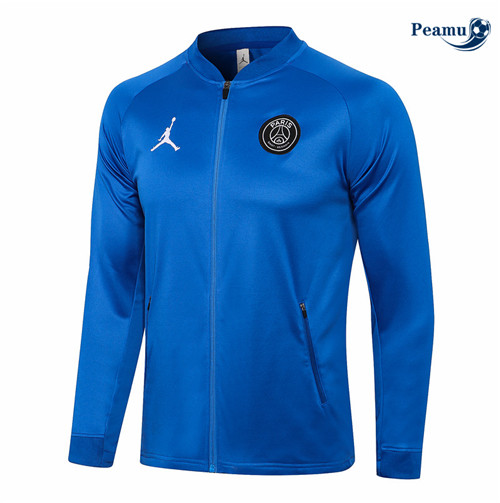 Jaqueta Futebol PSG Jordan Azul 2021-2022