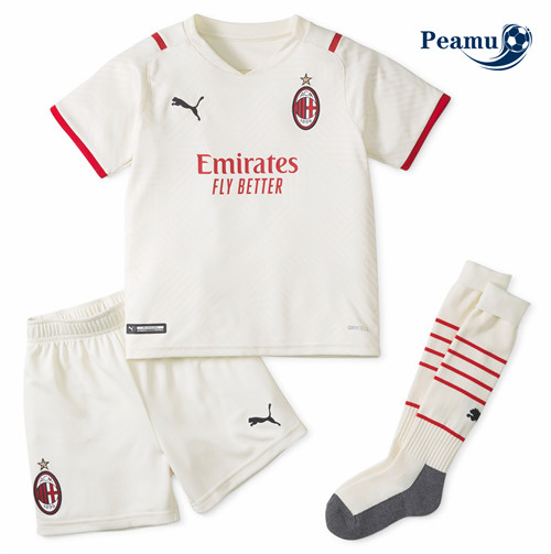 Camisola Futebol AC Milan Crianças Alternativa Equipamento 2021-2022