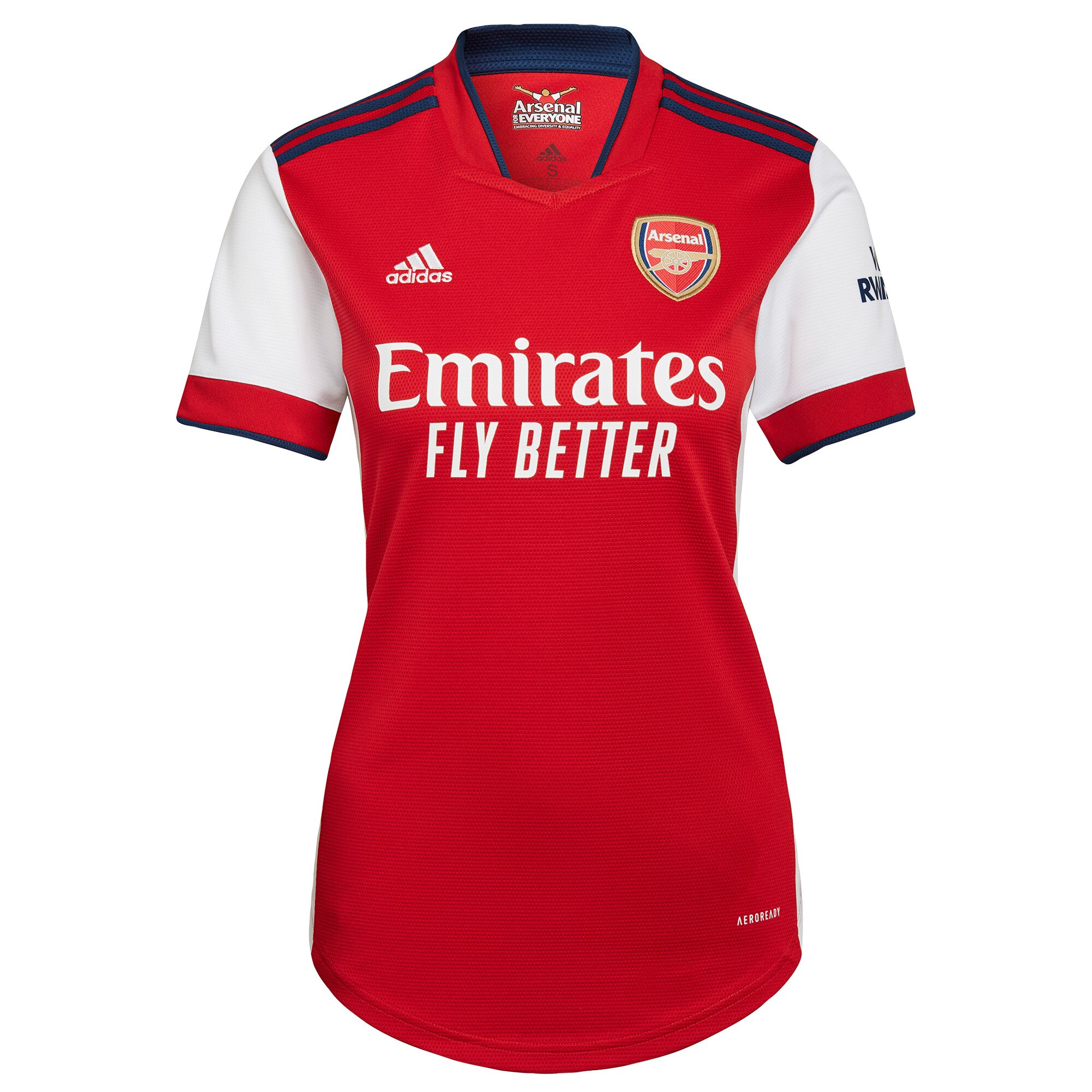 Camisola Futebol Arsenal Mulher Principal Equipamento 2021-2022