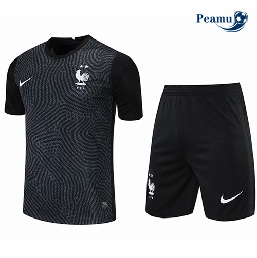 Kit Camisola Futebol França Gardien de but Preto 2021-2022