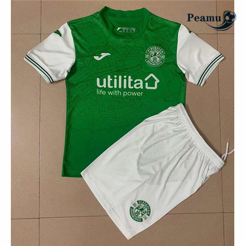 Camisola Futebol Hibernian Crianças Principal Equipamento 2021-2022