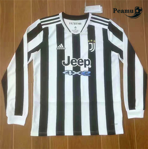 Camisola Futebol Juventus Principal Equipamento Manche Longue 2021-2022