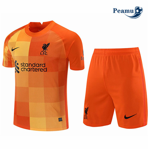 Kit Camisola Futebol Liverpool Gardien de but Orange 2021-2022