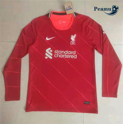 Camisola Futebol Liverpool Principal Equipamento Manche Longue 2021-2022