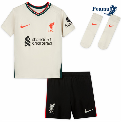 Camisola Futebol Liverpool Crianças Alternativa Equipamento 2021-2022