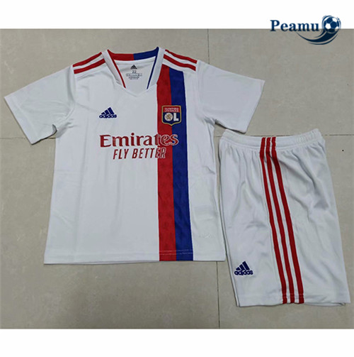 Camisola Futebol Lyon Crianças Principal Equipamento 2021-2022