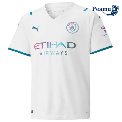 Camisola Futebol Manchester City Alternativa Equipamento 2021-2022