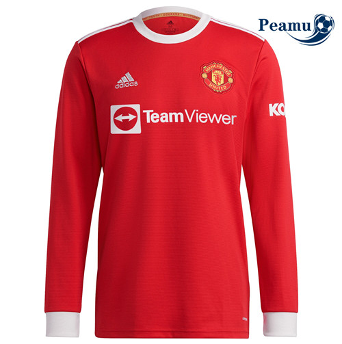 Camisola Futebol Manchester United Principal Equipamento Manche Longue 2021-2022