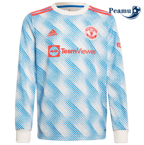 Camisola Futebol Manchester United Alternativa Equipamento Manche Longue 2021-2022