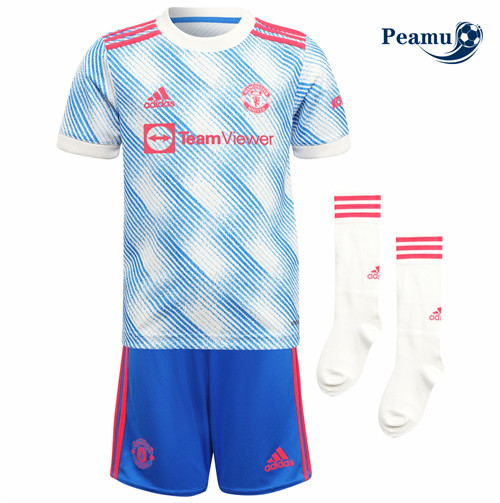 Camisola Futebol Manchester United Crianças Alternativa Equipamento 2021-2022