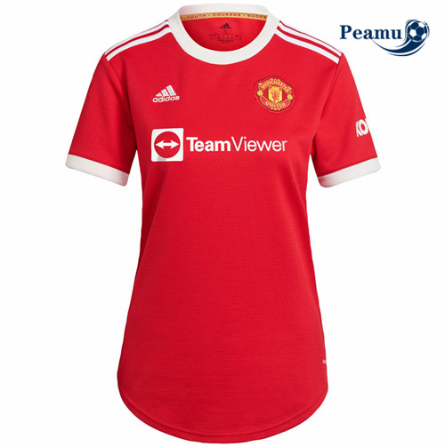 Camisola Futebol Manchester United Mulher Principal Equipamento 2021-2022