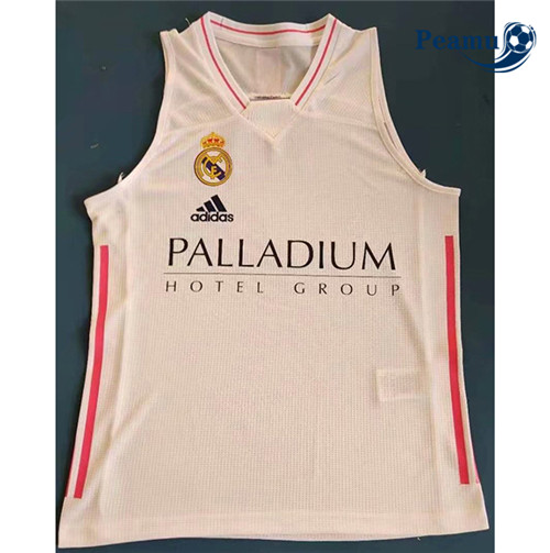 Camisola Futebol Real Madrid Vest Branco/Vermelho 2021-2022