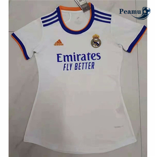 Camisola Futebol Real Madrid Mulher Principal Equipamento 2021-2022