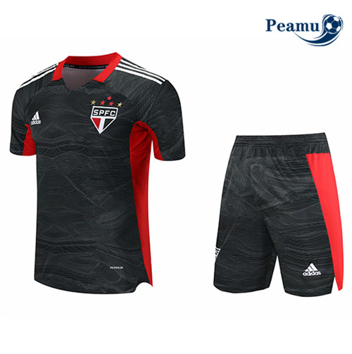 Kit Camisola Futebol Sao Paulo Gardien de but Preto 2021-2022