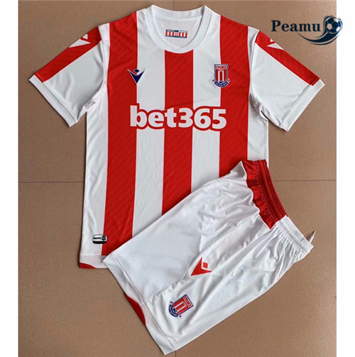 Camisola Futebol Stoke city Crianças Principal Equipamento 2021-2022