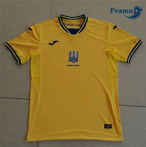 Camisola Futebol Ucrania Principal Equipamento 2021-2022