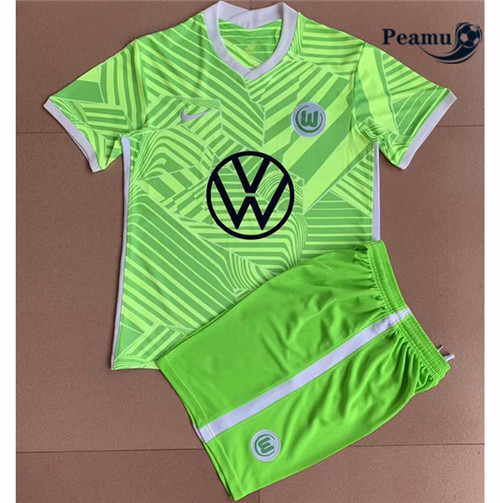 Camisola Futebol VfL Wolfsburg Crianças Principal Equipamento 2021-2022