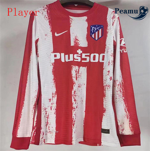 Peamu - Camisola Futebol Atletico Madrid Player Version Principal Equipamento Manche Longue 2021-2022