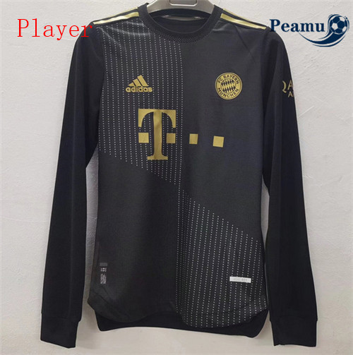 Peamu - Camisola Futebol Bayern de Munique Player Version Alternativa Equipamento Manche Longue 2021-2022