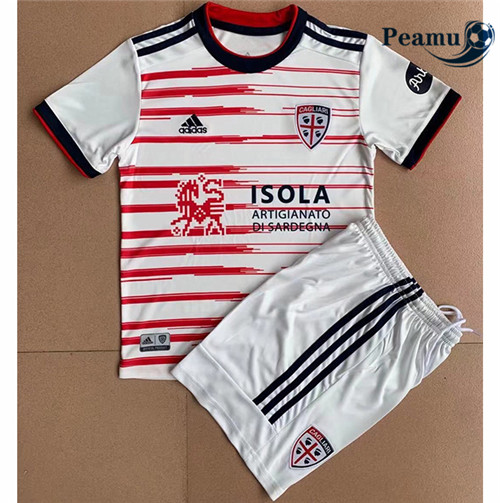 Peamu - Camisola Futebol Cagliari Crianças Alternativa Equipamento 2021-2022