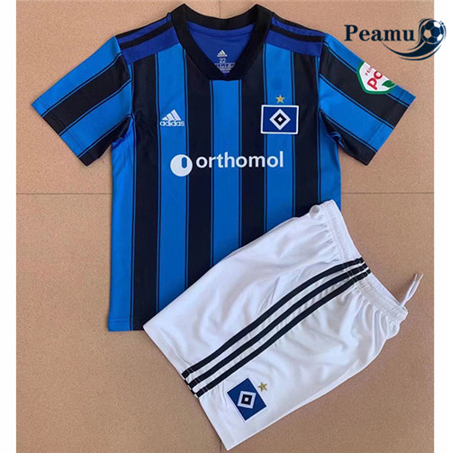 Peamu - Camisola Futebol Hambourg Crianças Principal Equipamento 2021-2022