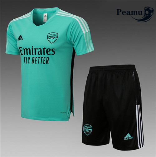 Kit Camisola Entrainement foot Arsenal + Pantalon Vert 2021-2022