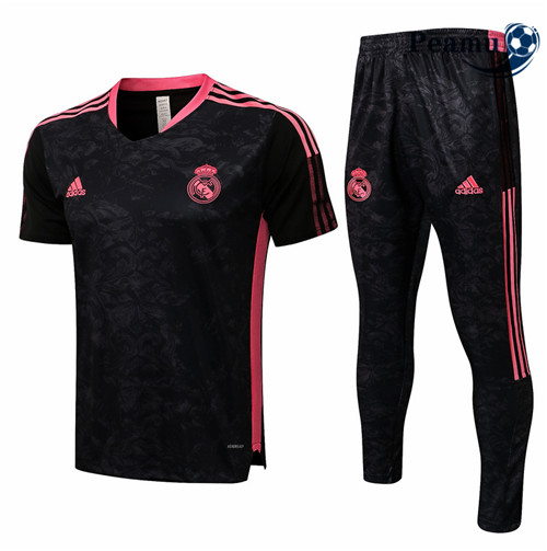 Kit Camisola Entrainement foot Real Madrid + Pantalon Preto 2021-2022