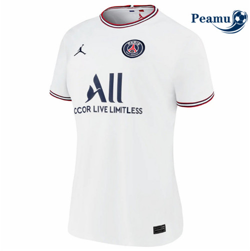 Peamu - Camisola Futebol Mulher PSG Jordan Fourth 2021-2022